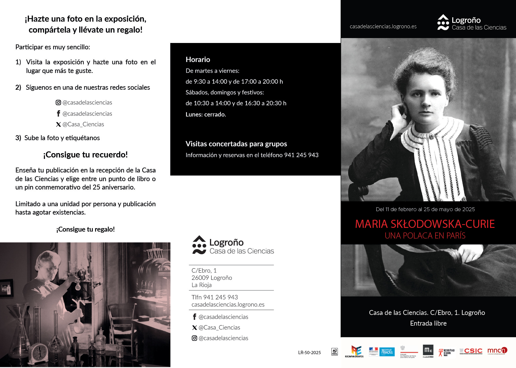 Exhibition "Maria Sklodowska-Curie: A Polish Woman in Paris"