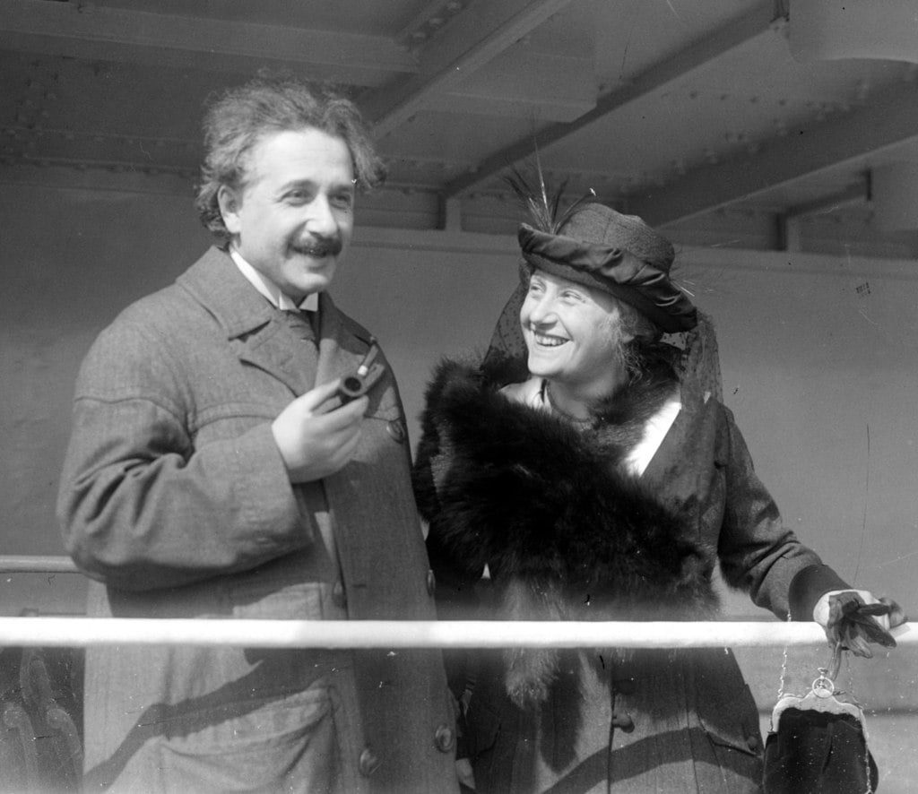 Elsa Einstein with her husband Albert