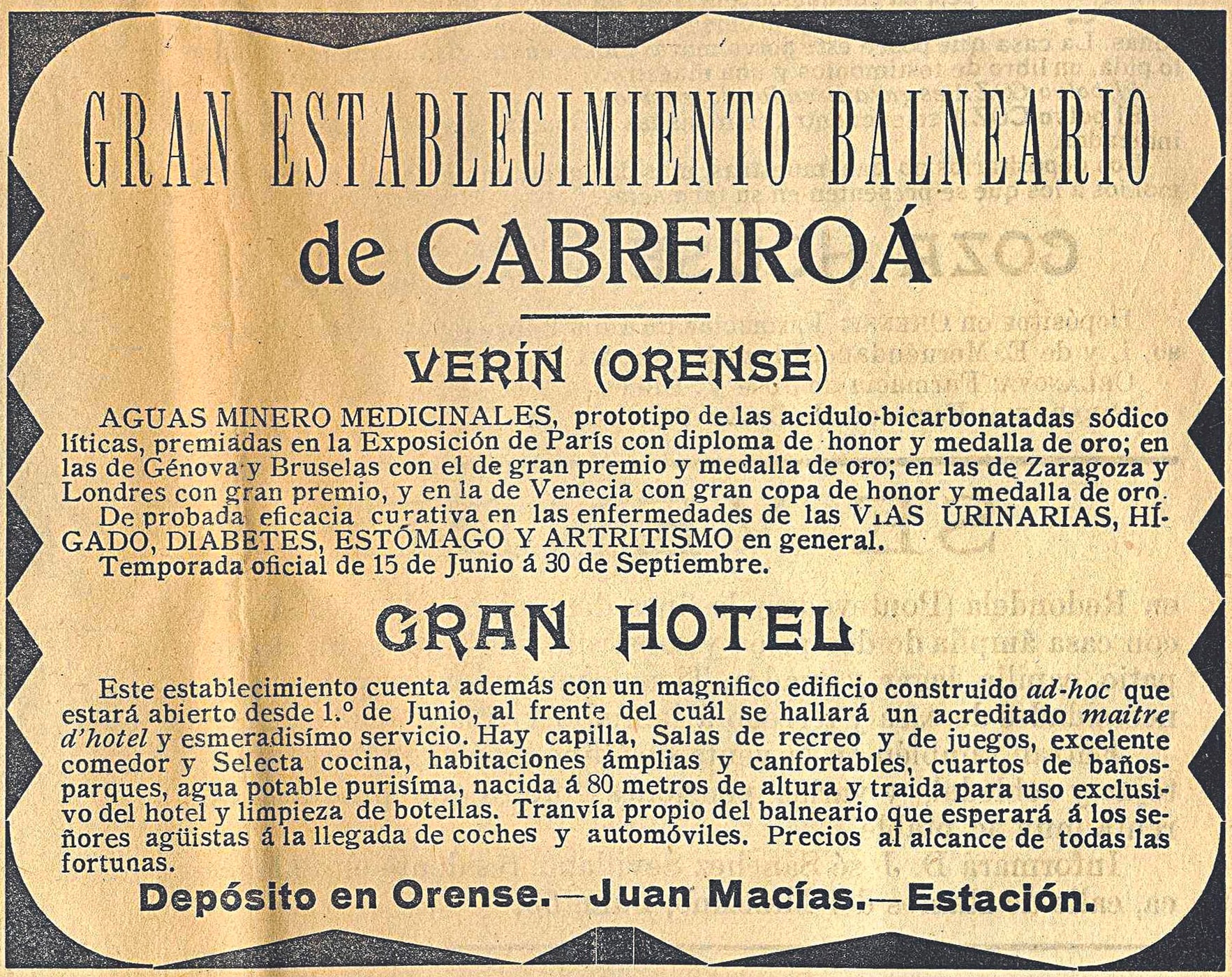 Balneario de Cabreiroá