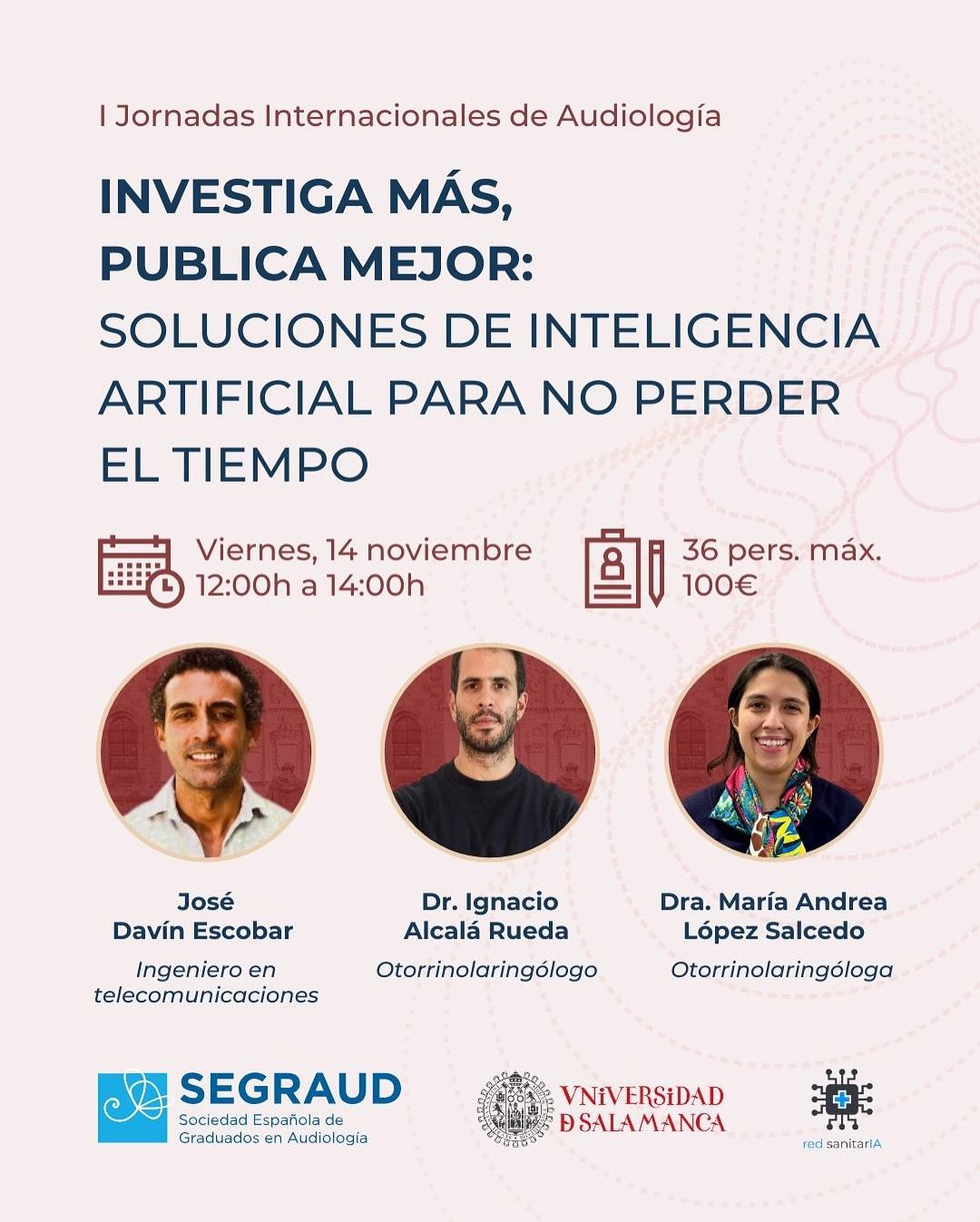 I Jornadas Internacionales USAL-SEGRAUD Avances en Audiología