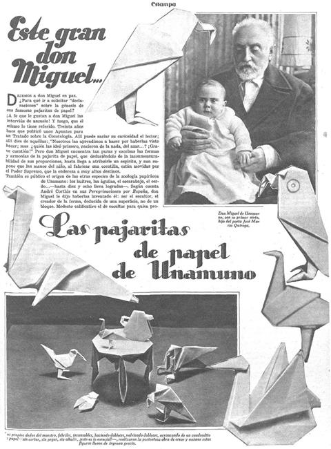 Miguel de Unamuno - Pajaritas de Papel